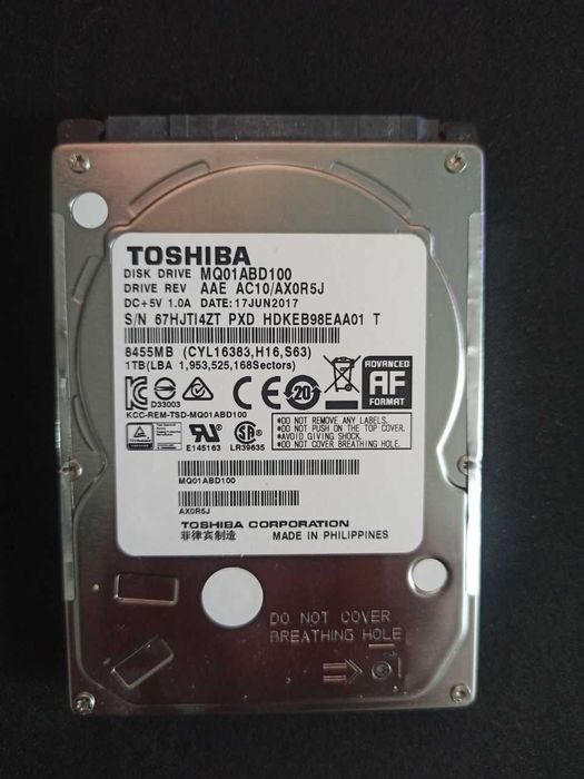 Жёсткий диск для ноутбука HDD 1000GB (1Tb)