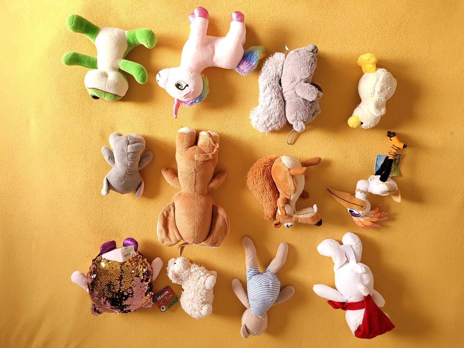 Set de 12 plusuri / jucarii cu diverse personaje