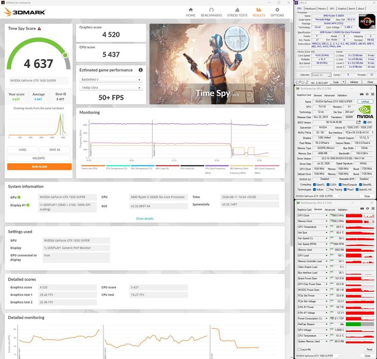 Palit GeForce GTX 1650 Super GamingPro 4GB GDDR6 ca noua