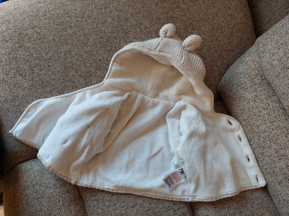 Jerseu Mothercare nou nascut 0 luni fetite bebelusi gros jacheta geaca