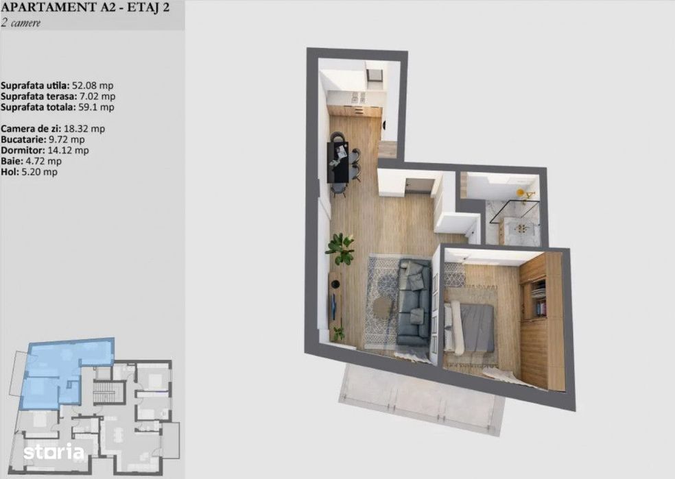 Apartamente de 2 camere, imobil nou de lux, zona centrala ! — fotografia 3