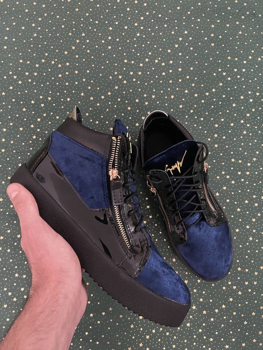 Giuseppe Zanotti Kriss Velvet Mid - Premium Quality , Material Catifea