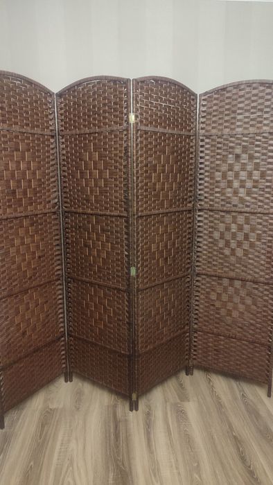 Ширма плетёная. 4 секции