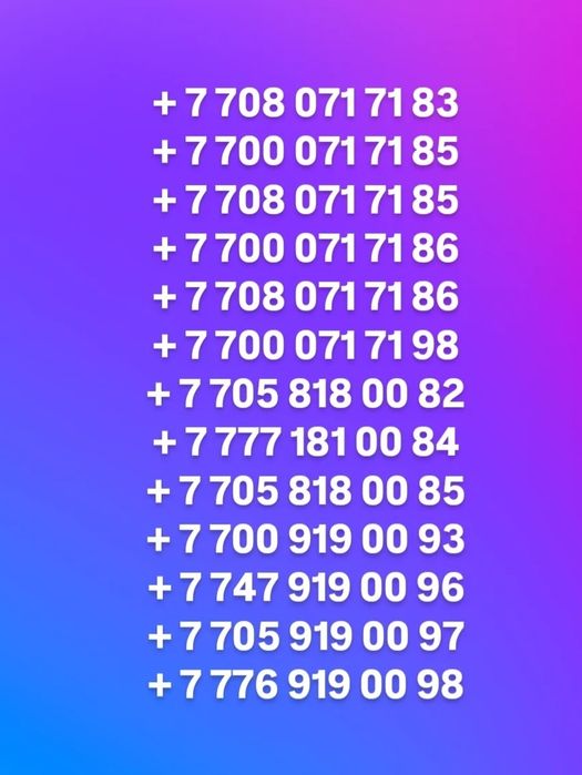 номера Билайн Актив Теле 2 Кейселл