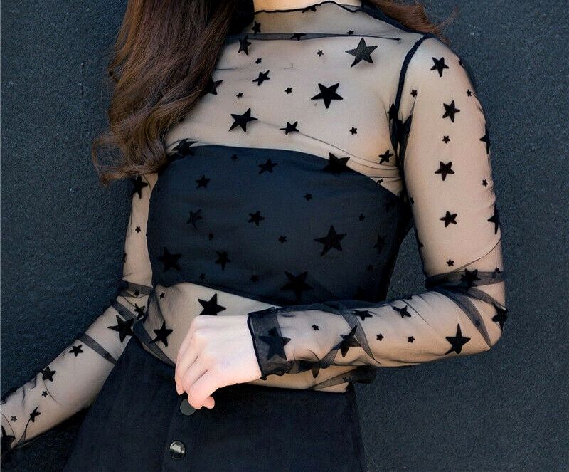 БЪДИ РАЗЛИЧЕН! Мрежеста блуза Five-pointed star