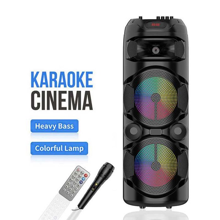 ZQS2801 Колона 2х8 инча TWS безжичен микрофон RGB  Bluetooth.