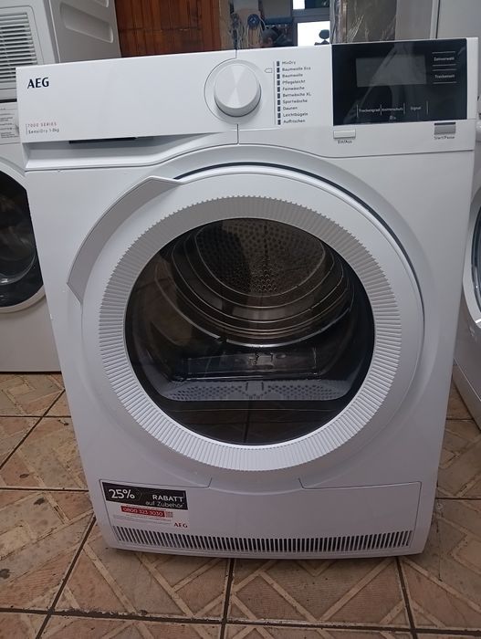 Като нова сушилня с термопомпа АЕГ Aeg Series 7000 A+++ 8кг Гаранция!