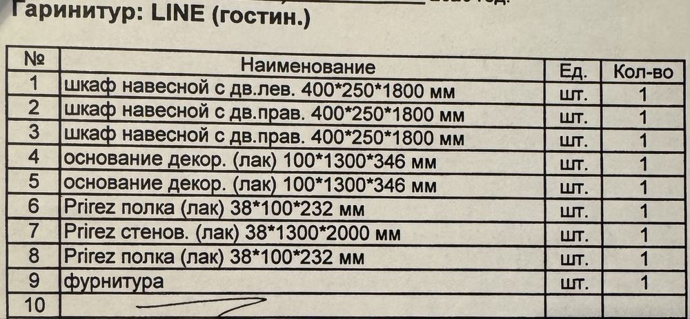 Мебель для гостиной