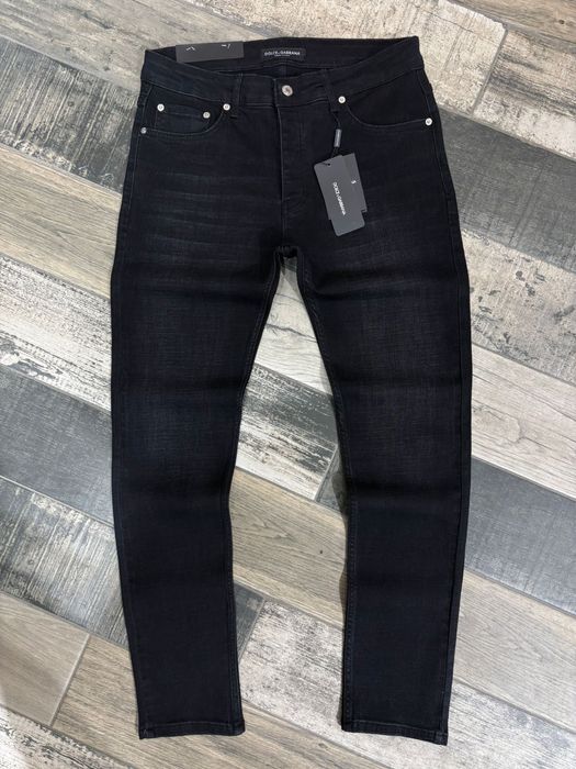 Blugi/Jeans Barbati DG Negru Simplu Regular Fit!