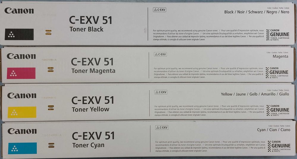 Tonere Canon C-EXV 51, HP 11 OEM