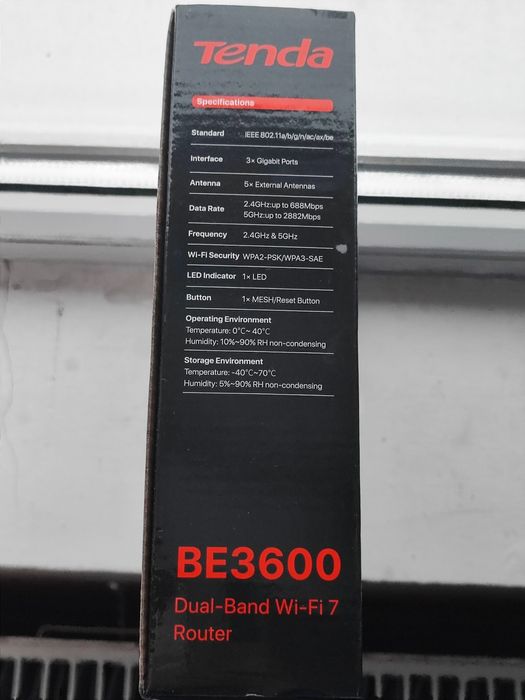 Router Wireless TENDA RE3L, BE3600, Dual- Band, WIFI 7, nou sigilat
