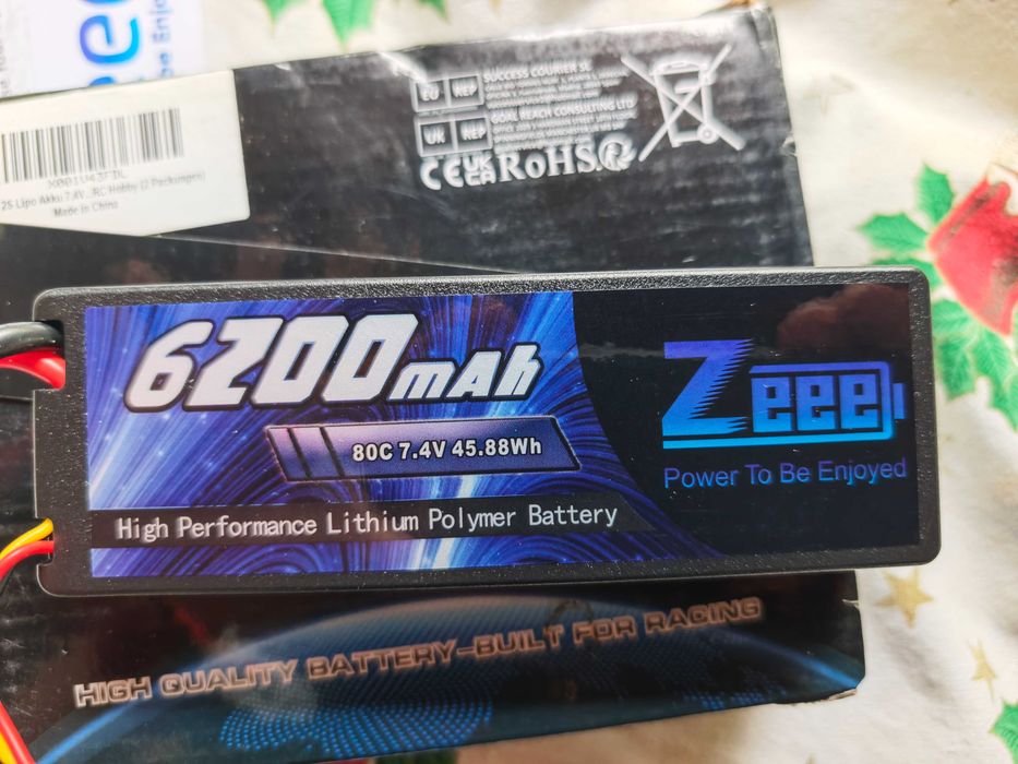 Батерия Zeee 6200mAh 7.4V LiPo 2бр - НОВИ
