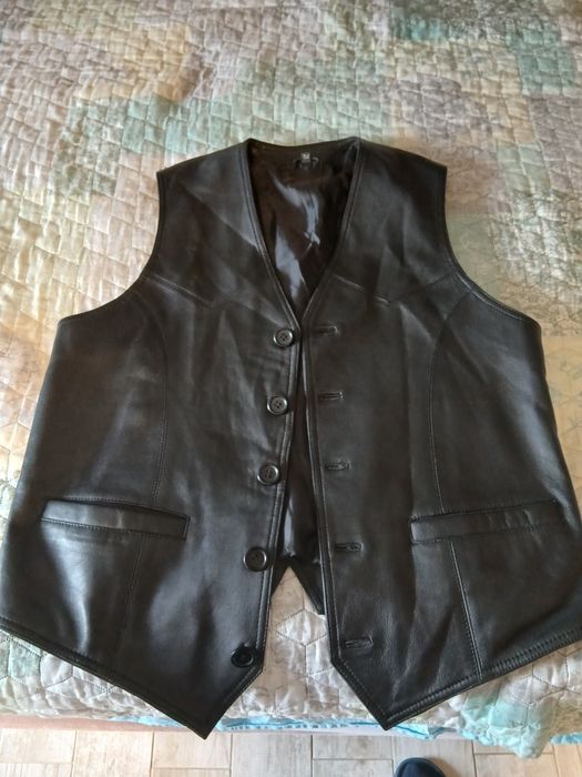 Кожен елек от агнешка кожа