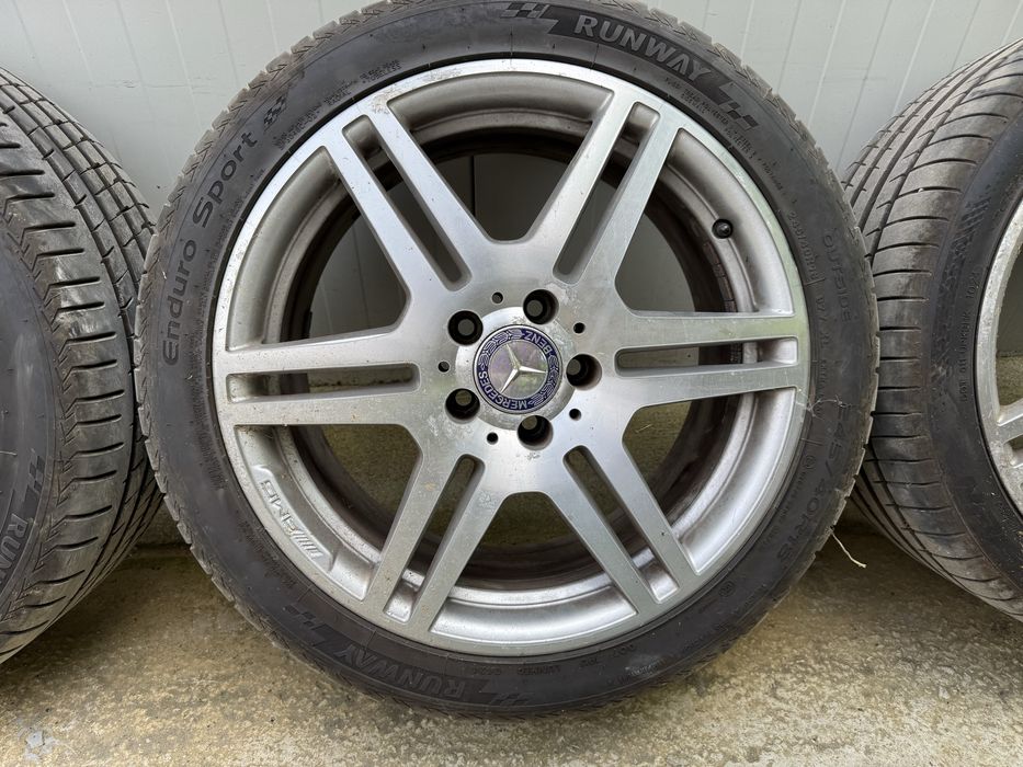 4 бр оригинални джанти 18ки спорт пакет Mercedes W212 AMG с нови гуми