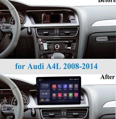 AUDI 2008-14 A4 B8 навигация с мултимедия андроид ауди а4 б8 , 9055