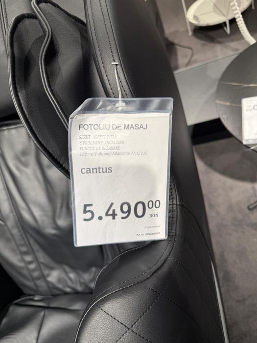 Fotoliu masaj din piele nou sigilat