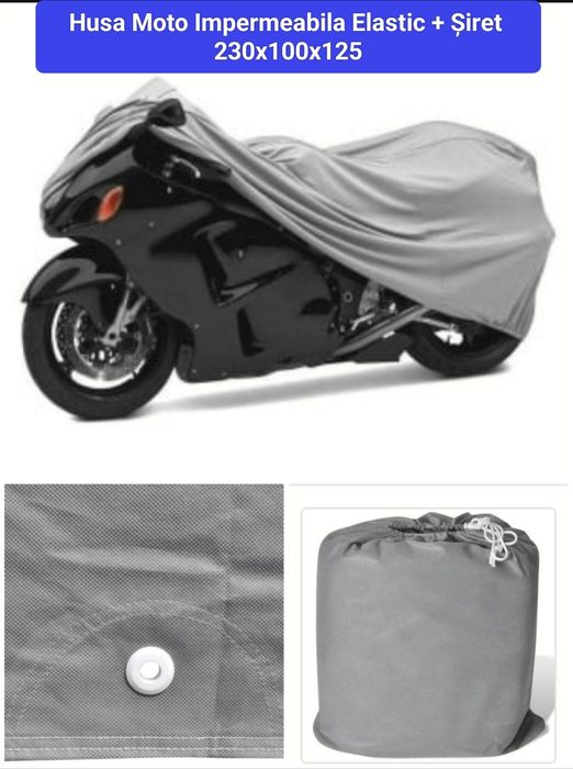 Husa Scuter Impermeabila Material Gros Prelata Moto Scuter 230x125