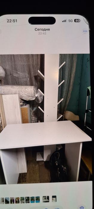 Парта с книжный полкой