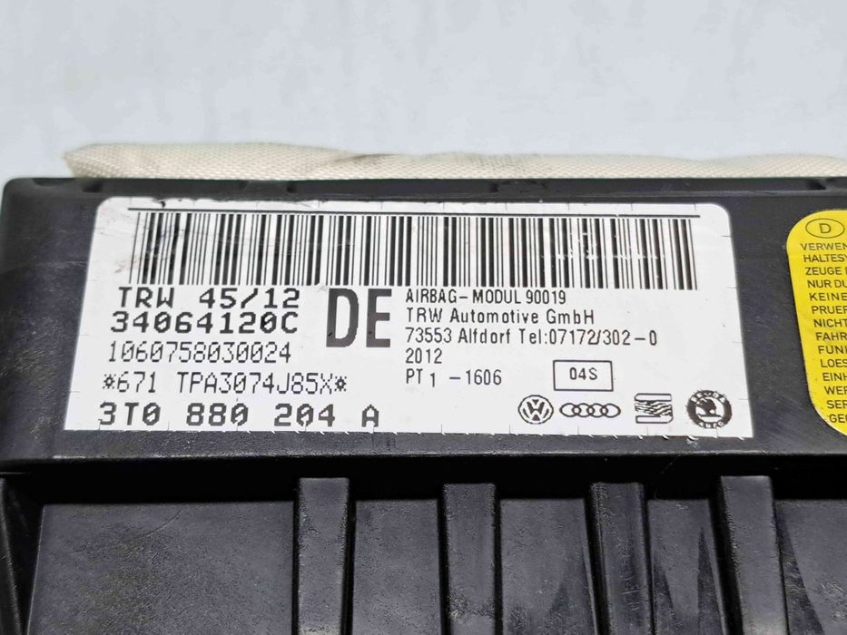 Airbag pasager Skoda Superb II Combi (3T5) Facelift [Fabr 2009-2015]