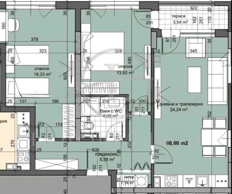 Продава се Тристаен апартамент в Пловдив, Тракия - 102 кв.м за 964 €/кв.м - Снимка #14