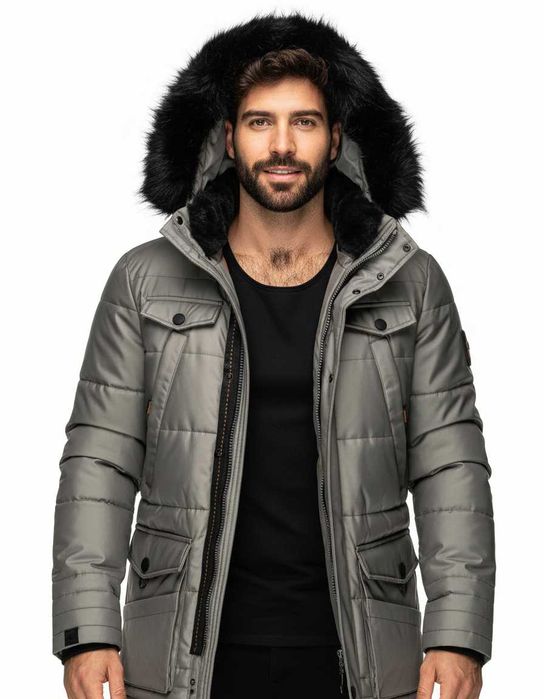 Куртки мужские больших размеров, зимняя куртка длинная Navahoo M-4XL