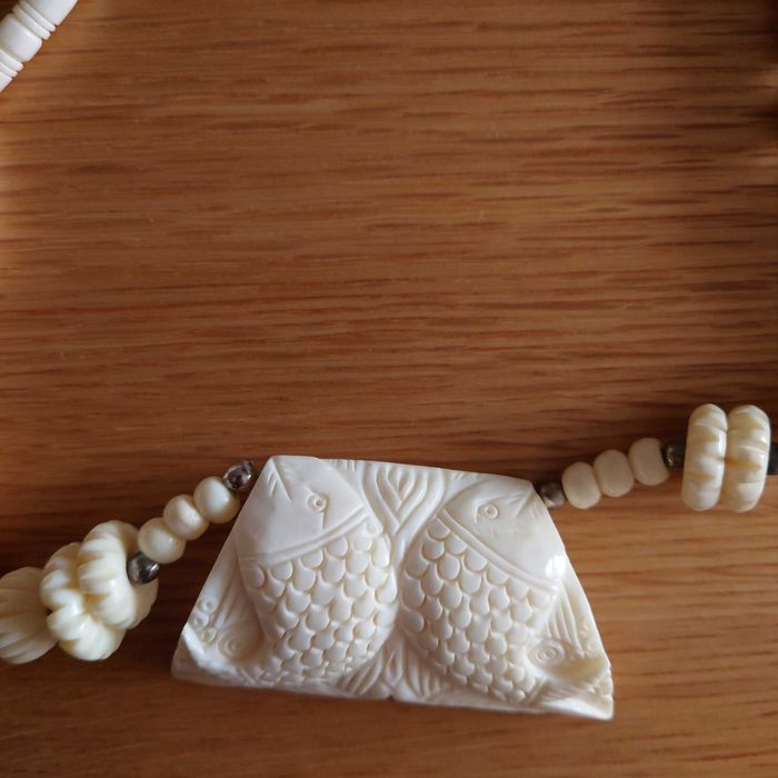 Гердани Слонова кост и Колие+обеци с полускъпоценен камък