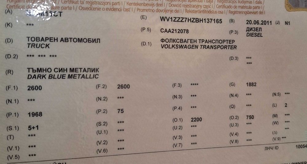 Vosvagen transporter