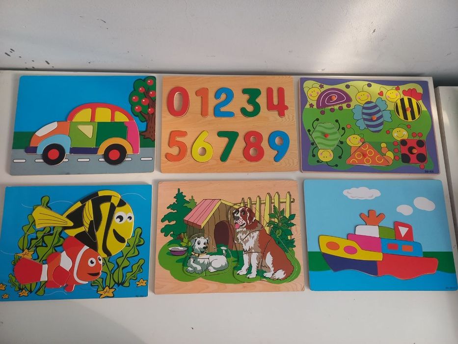 Деревянные пазлы,вкладыши