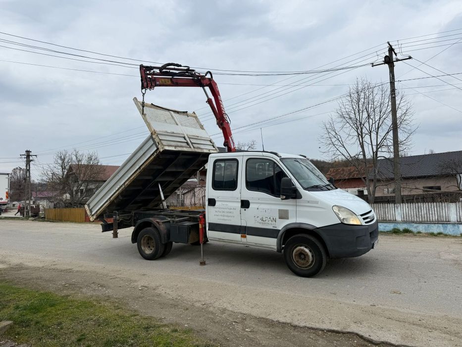 Iveco daily basculabil cu macara