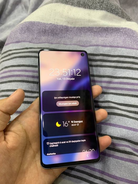 Samsung s10 xotirasi 8ga128 aybi umiman yo‘q
