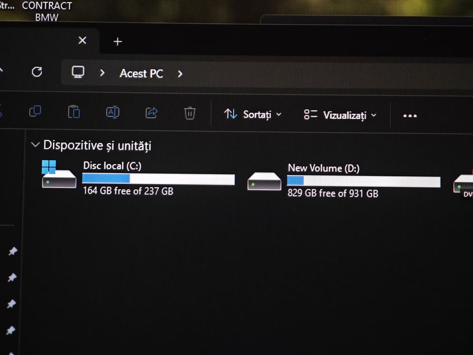 All in one hp ryzen5 nou, ssd+hdd 1tb windows 11