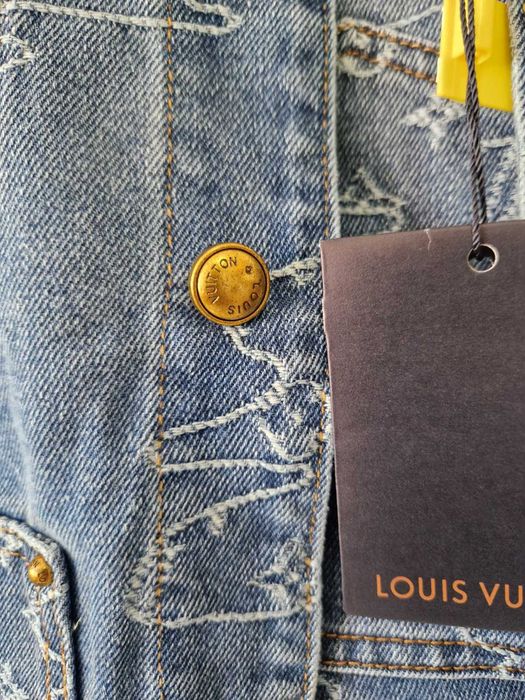 Geaca Blugi LOUIS VUITTON Blue Blue marimea 46