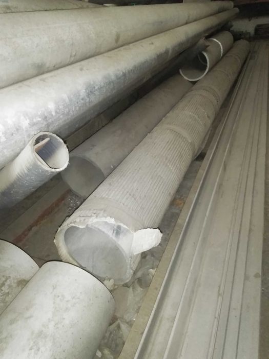 Алуминиеви тръби ф30х5:ф40х5:ф100х5:180х5:180х10 и Профил ал. 30х30х5