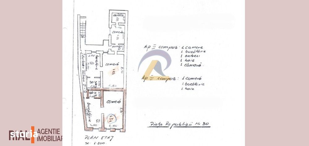 Ultracentral Mediaș – 4 apartamente + spațiu, teren 828 mp