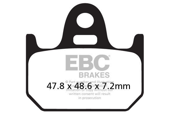 Plăcuțe frână organice EBC FA162 Yamaha