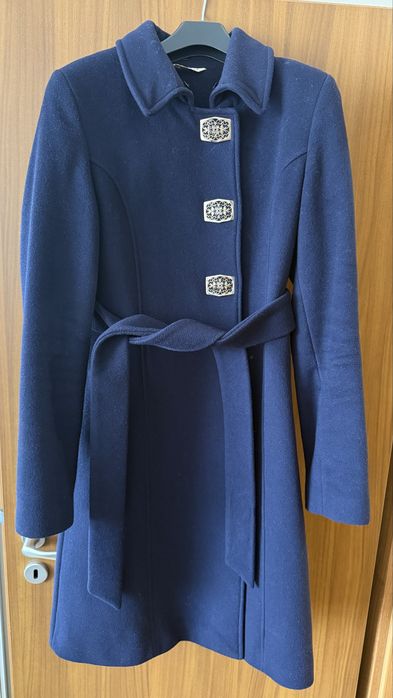 Палто от естествена вълна и кашмир