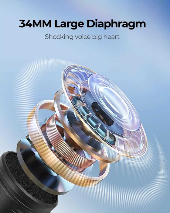 Безжични микрофони ALPOWL, метална динамична микрофонна система