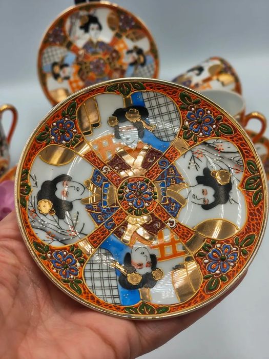 Satsuma Japan Lithophane Geisha“, японски сервиз
японски порцеланов сервиз за кафе,