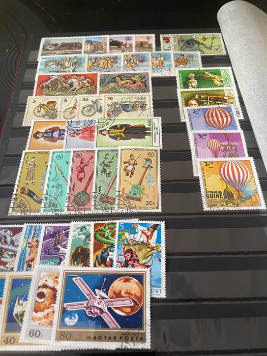 Colectie 500 Timbre Romanesti (1950-1990) + Bancnote Eclipsa