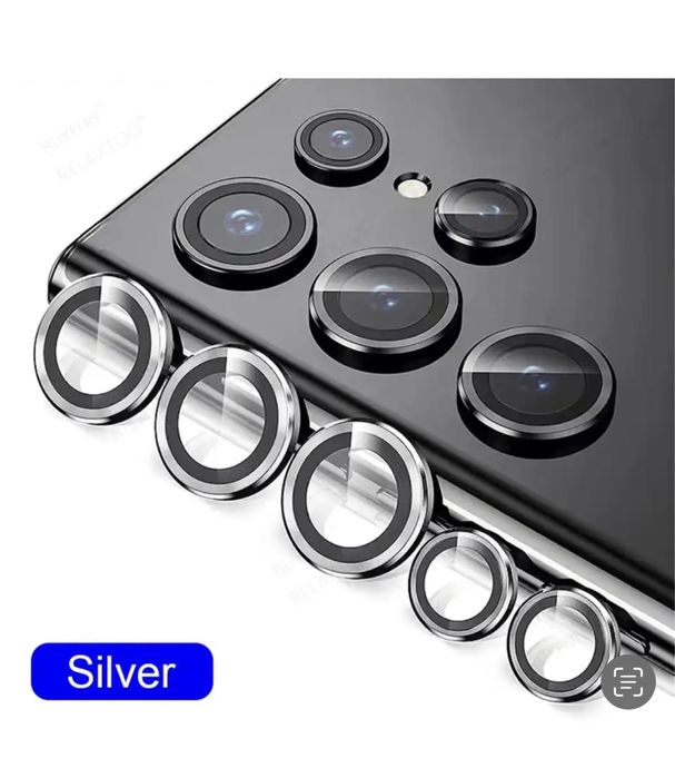 Samsung S22/S23/S24/S25/S26/PLUS/ULTRA Folie Camera Circulara Metal Sticla