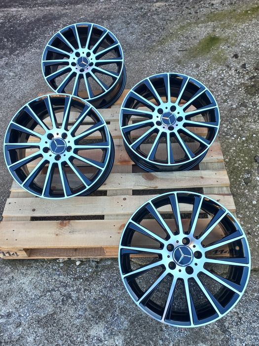 18"Мерцедес ///AMG 7.5ж ет35 A B C CLA GLA GLB Black Polish