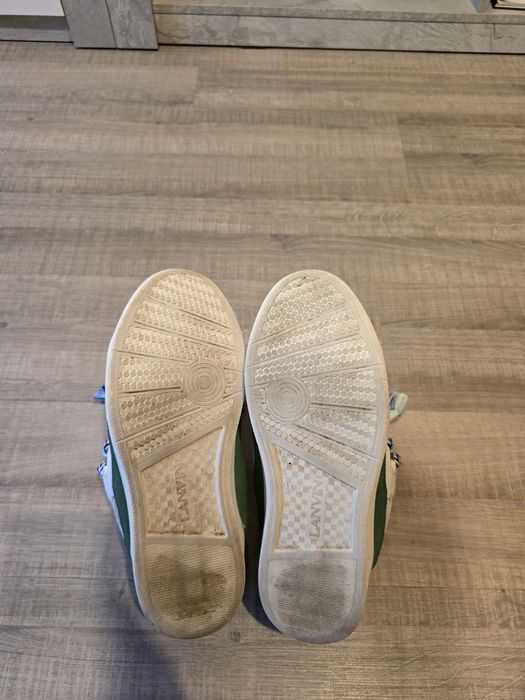 Lanvin Curb Sneaker White Blue