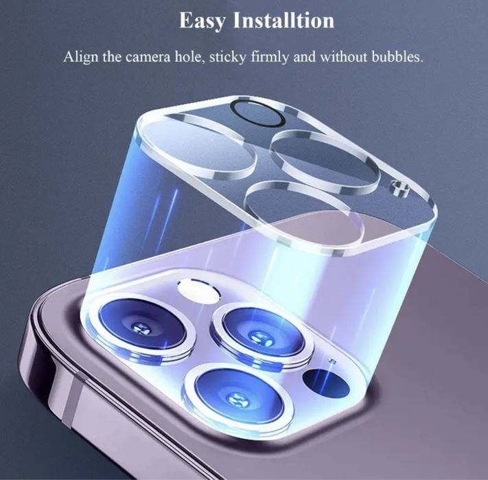 Folie sticla camere Full Cover iPhone 15, 15 Pro, 15 Plus, 15 Pro Max