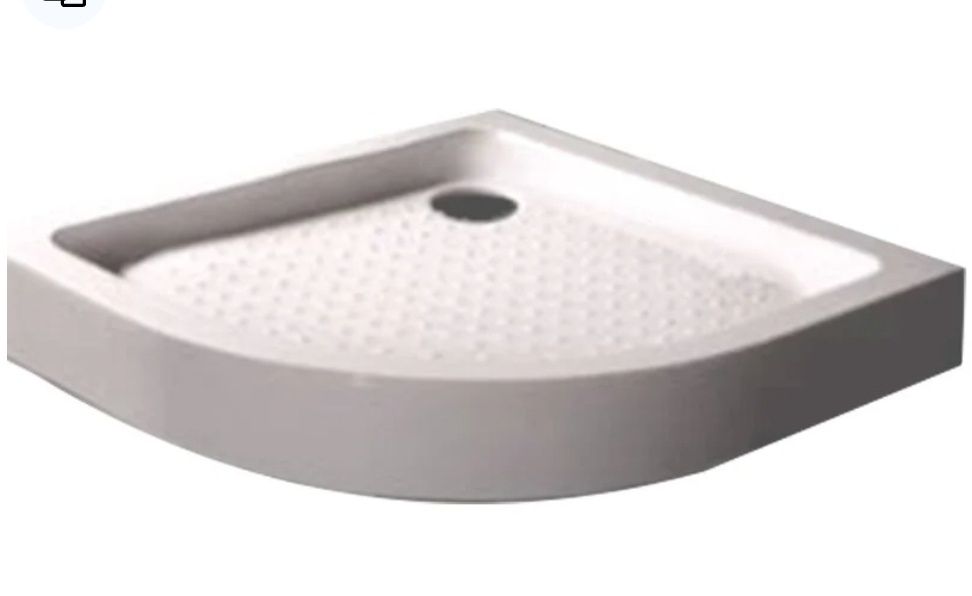 Cadă duș 90 X 90 semirotundă