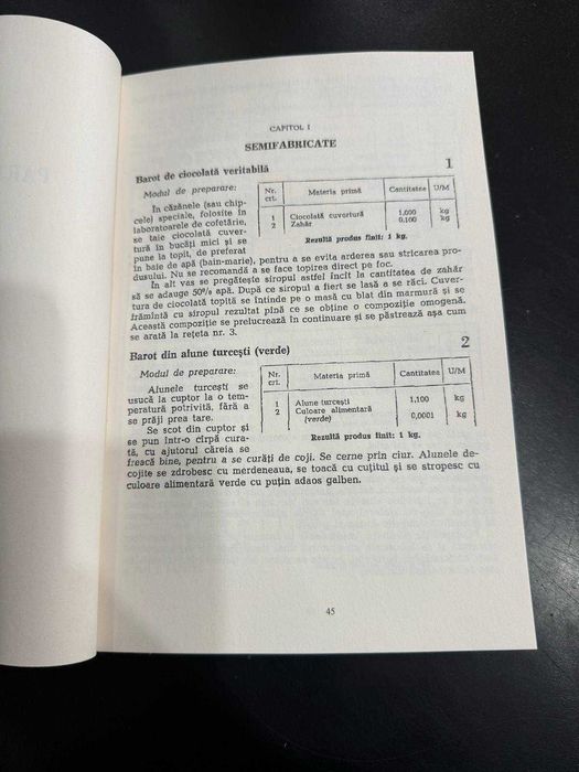 Reţetar pentru produse de cofetarie şi patiserie (1963)