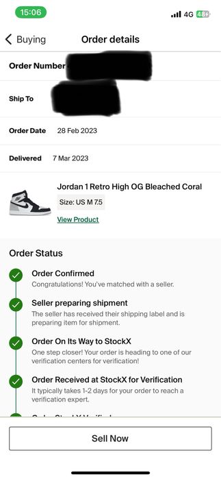 Jordan 1 High Retro OG Bleached Charcoal