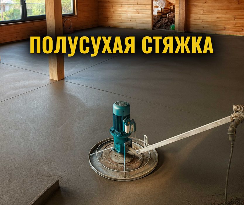 Полусухая Стяжка АЛМАТЫ | Стяжка В Квартир Дома | Стяжка ЗА 1 ДЕНЬ