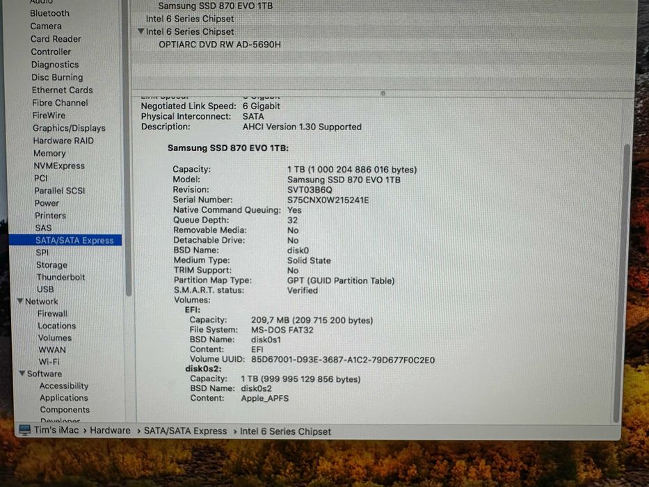 Apple iMac 21.5” (2011) - 1 TB SSD