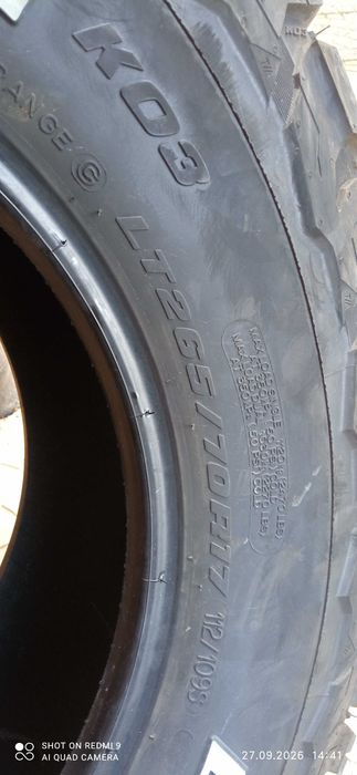 BF Goodrich KO 3  265/70/17 Dot 2/26 нови