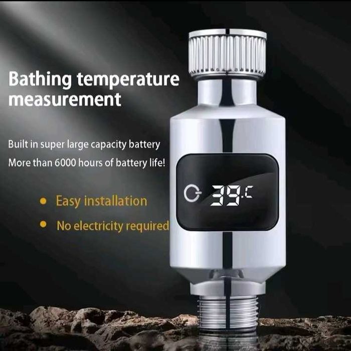LED термометър за душ